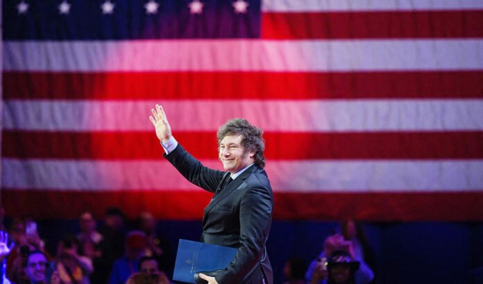 Milei en Estados Unidos Foto AFP