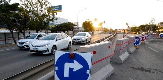 Gaido recorrió el rápido avance de las obras en la Gran Avenida