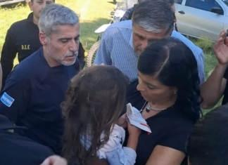 Llaryora felicitó a los equipos que encontraron a Esmeralda