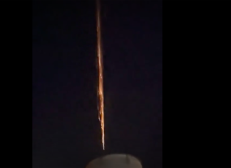 Restos de un cohete chino se vieron desde Río Negro