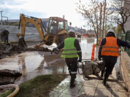 Una parte importante de la ciudad se quedó sin agua
