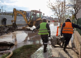 Una parte importante de la ciudad se quedó sin agua