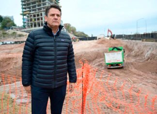 Gaido destacó los avances de la obra del acceso norte