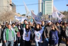La masiva marcha de los gremios que no se mostró