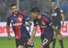 Almada lo festejó con el corazón