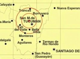 Un sismo de magnitud 5 sacudió Tucumán