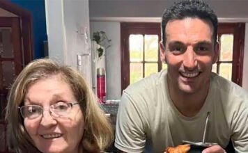 Murió la madre de Lionel Scaloni